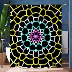 Colored Window Mandala Shower Curtain 60  X 72  (medium)  by designworld65