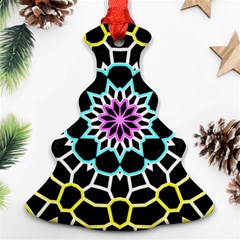 Colored Window Mandala Ornament (christmas Tree) 