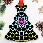 Colored Window Mandala Ornament (Christmas Tree)  Front