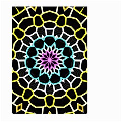 Colored Window Mandala Large Garden Flag (two Sides) by designworld65