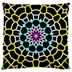 Colored Window Mandala Large Cushion Case (two Sides)