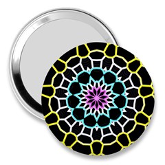 Colored Window Mandala 3  Handbag Mirrors by designworld65