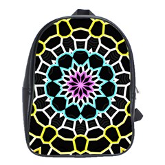 Colored Window Mandala School Bag (xl) by designworld65