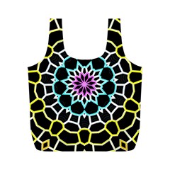 Colored Window Mandala Full Print Recycle Bags (m)  by designworld65