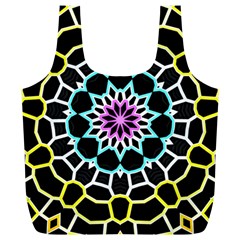 Colored Window Mandala Full Print Recycle Bags (l)  by designworld65