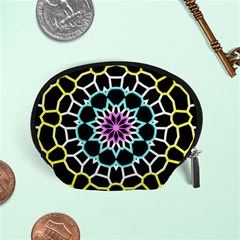 Colored Window Mandala Accessory Pouches (small)  by designworld65