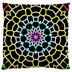 Colored Window Mandala Standard Flano Cushion Case (one Side) by designworld65