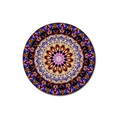 Dreamy Mandala Rubber Round Coaster (4 Pack)  by designworld65