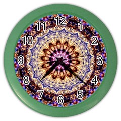 Dreamy Mandala Color Wall Clocks by designworld65