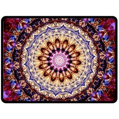 Dreamy Mandala Fleece Blanket (large)  by designworld65