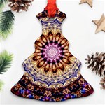 Dreamy Mandala Christmas Tree Ornament (Two Sides) Front