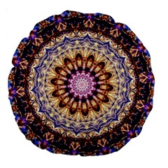 Dreamy Mandala Large 18  Premium Round Cushions by designworld65