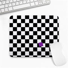 Dropout Purple Check Large Mousepads