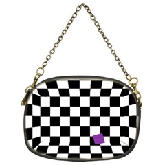 Dropout Purple Check Chain Purses (one Side)  by designworld65