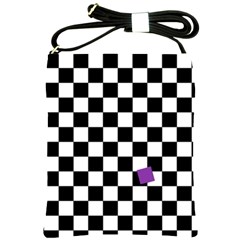 Dropout Purple Check Shoulder Sling Bags