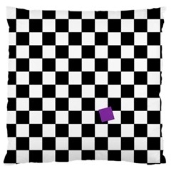 Dropout Purple Check Standard Flano Cushion Case (one Side) by designworld65