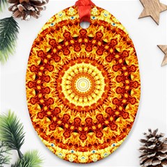 Powerful Love Mandala Ornament (oval)