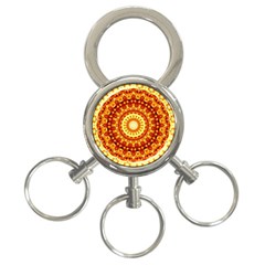 Powerful Love Mandala 3-ring Key Chains by designworld65