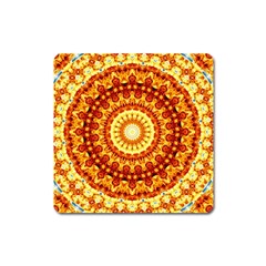 Powerful Love Mandala Square Magnet by designworld65