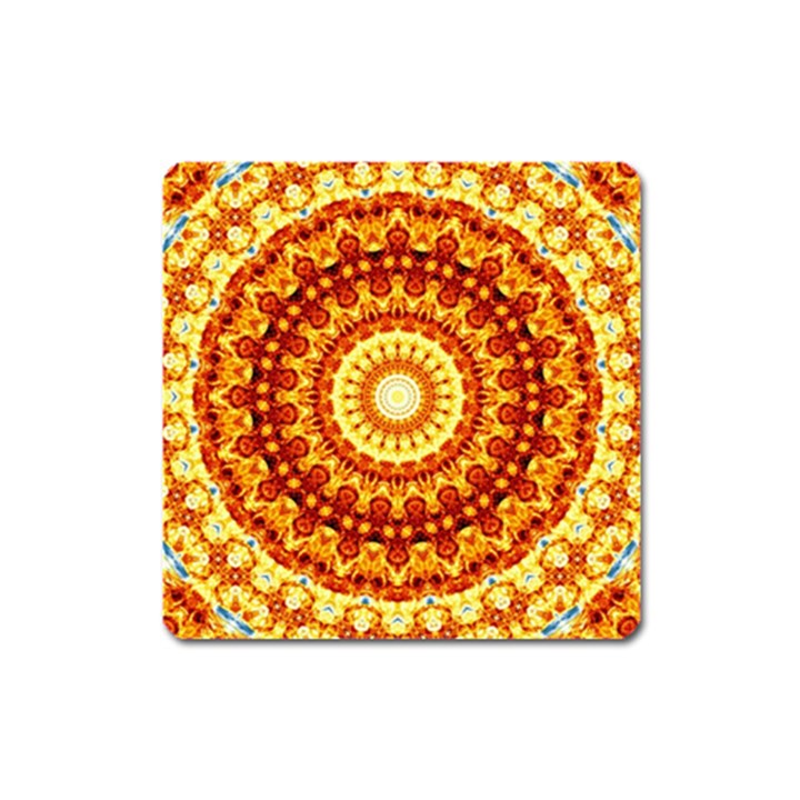 Powerful Love Mandala Square Magnet