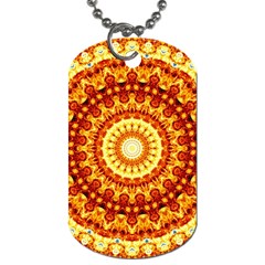 Powerful Love Mandala Dog Tag (two Sides) by designworld65