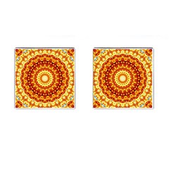 Powerful Love Mandala Cufflinks (square)