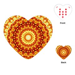 Powerful Love Mandala Playing Cards (heart) 