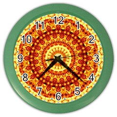 Powerful Love Mandala Color Wall Clocks