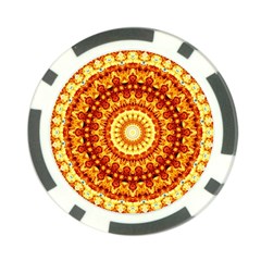 Powerful Love Mandala Poker Chip Card Guard by designworld65