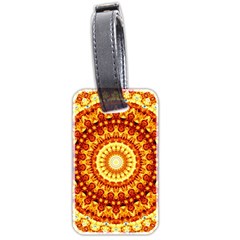 Powerful Love Mandala Luggage Tags (two Sides) by designworld65