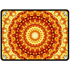 Powerful Love Mandala Double Sided Fleece Blanket (Large) 