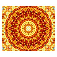 Powerful Love Mandala Double Sided Flano Blanket (small)  by designworld65