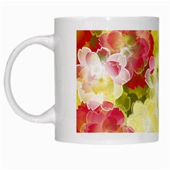 Flower Power White Mugs by designworld65