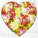 Flower Power Jigsaw Puzzle (Heart) Front