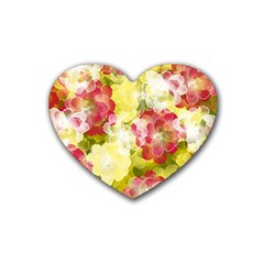 Flower Power Heart Coaster (4 Pack) 