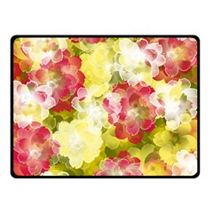 Flower Power Double Sided Fleece Blanket (small) 