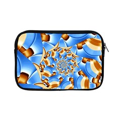 Gold Blue Bubbles Spiral Apple Ipad Mini Zipper Cases by designworld65