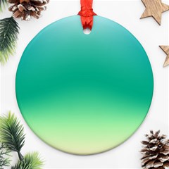 Sealife Green Gradient Ornament (round) by designworld65