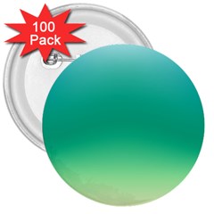 Sealife Green Gradient 3  Buttons (100 Pack)  by designworld65