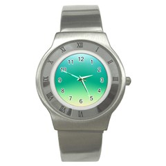 Sealife Green Gradient Stainless Steel Watch by designworld65