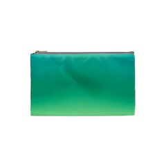 Sealife Green Gradient Cosmetic Bag (small)  by designworld65