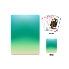 Sealife Green Gradient Playing Cards (mini) 