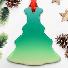 Sealife Green Gradient Ornament (christmas Tree) 