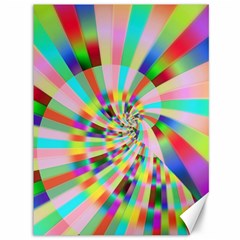 Irritation Funny Crazy Stripes Spiral Canvas 36  X 48  