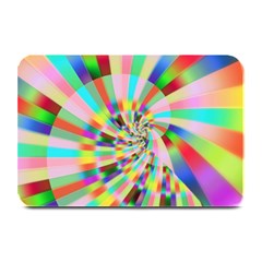 Irritation Funny Crazy Stripes Spiral Plate Mats by designworld65