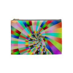 Irritation Funny Crazy Stripes Spiral Cosmetic Bag (medium) 