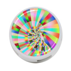 Irritation Funny Crazy Stripes Spiral 4-port Usb Hub (two Sides)  by designworld65