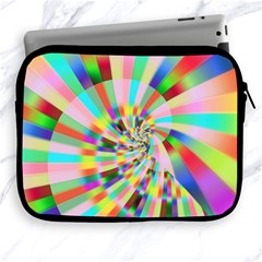 Irritation Funny Crazy Stripes Spiral Apple Ipad 2/3/4 Zipper Cases by designworld65