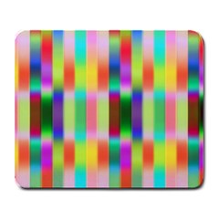 Multicolored Irritation Stripes Large Mousepads by designworld65