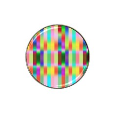 Multicolored Irritation Stripes Hat Clip Ball Marker (4 Pack) by designworld65